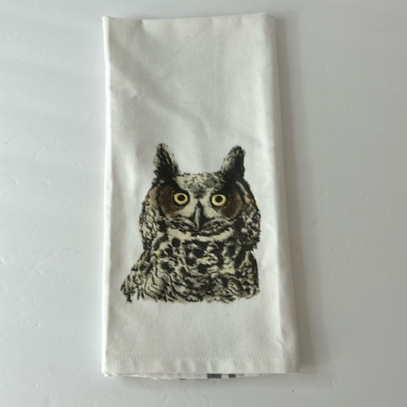Hoo wants an owl tea towel ?  Cute owl for a mascot party - Picture 1 of 7